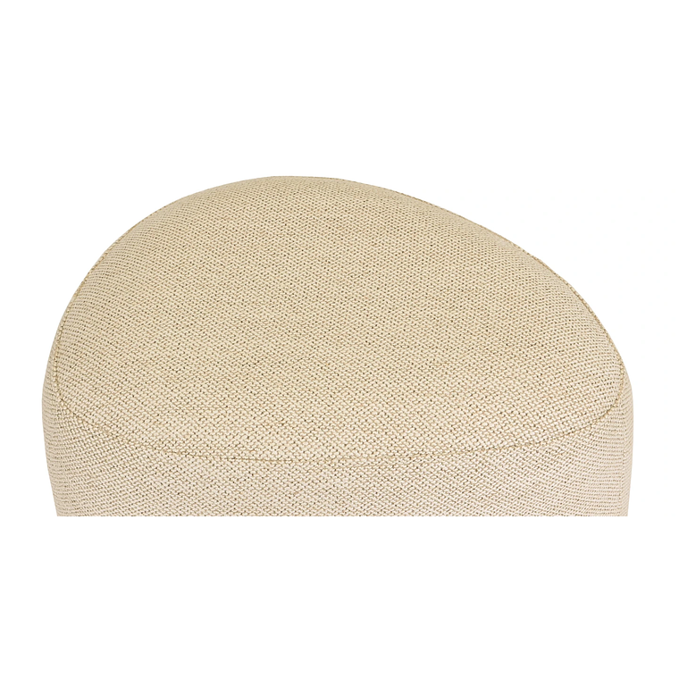 Puff Enzo 50 cm madera beige arena 9