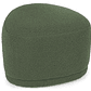 Puff Enzo 50 cm madera bouclé verde crudo - Miniatura 1