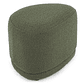 Puff Enzo 50 cm madera bouclé verde crudo - Miniatura 2