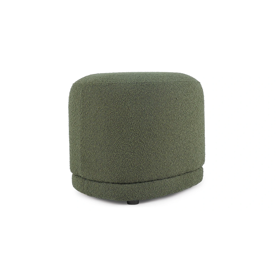 Puff Enzo 50 cm madera bouclé verde crudo 3