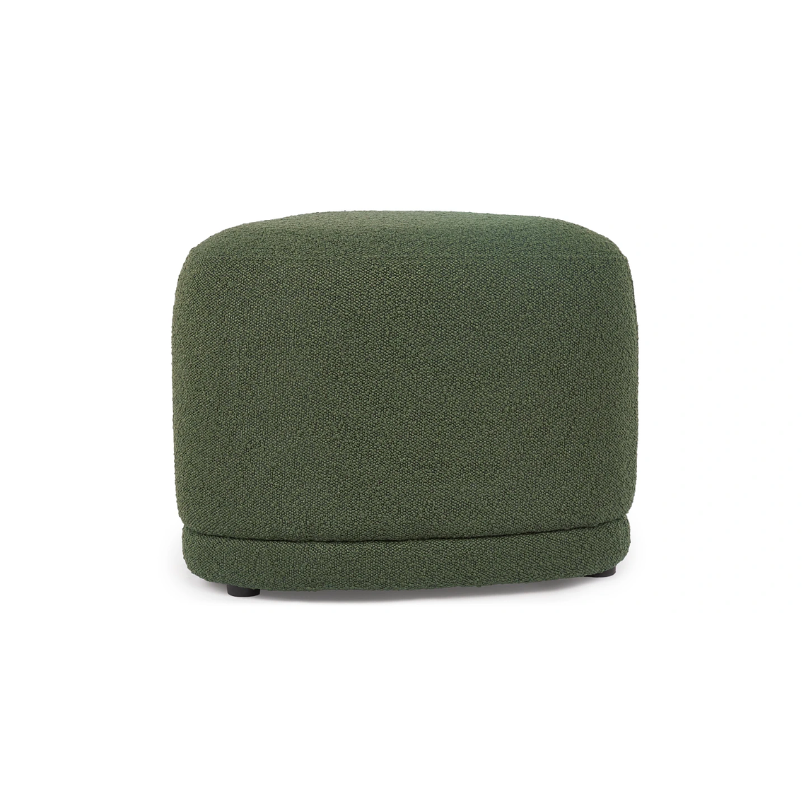 Puff Enzo 50 cm madera bouclé verde crudo 6