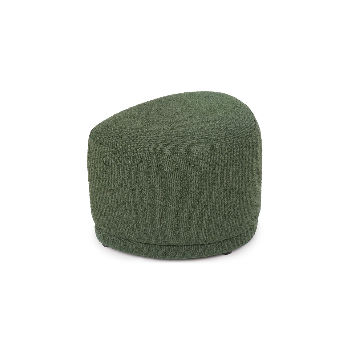 Puff Enzo 50 cm madera bouclé verde crudo 7