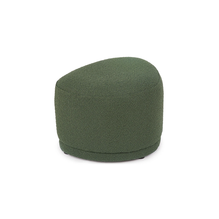 Puff Enzo 50 cm madera bouclé verde crudo 7