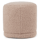 Puff Enzo 50 cm madera bouclé beige - Miniatura 5