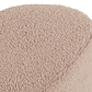 Puff Enzo 50 cm madera bouclé beige - Miniatura 9