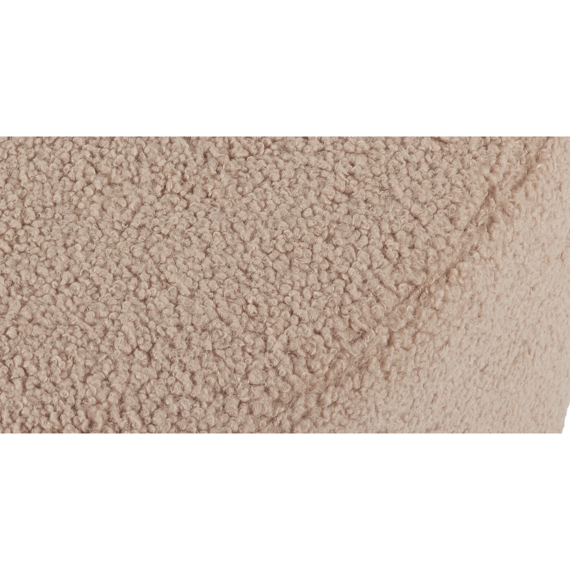 Puff Enzo 50 cm madera bouclé beige 10