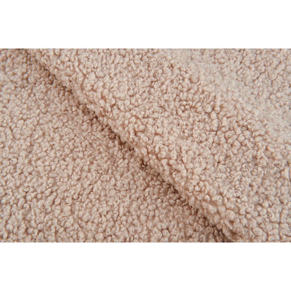 Puff Enzo 50 cm madera bouclé beige 11