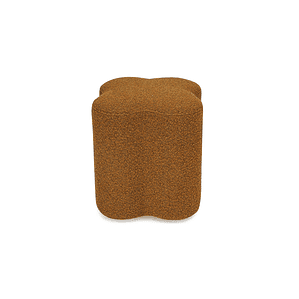 Puff Ipsy 45 cm bouclé marrón