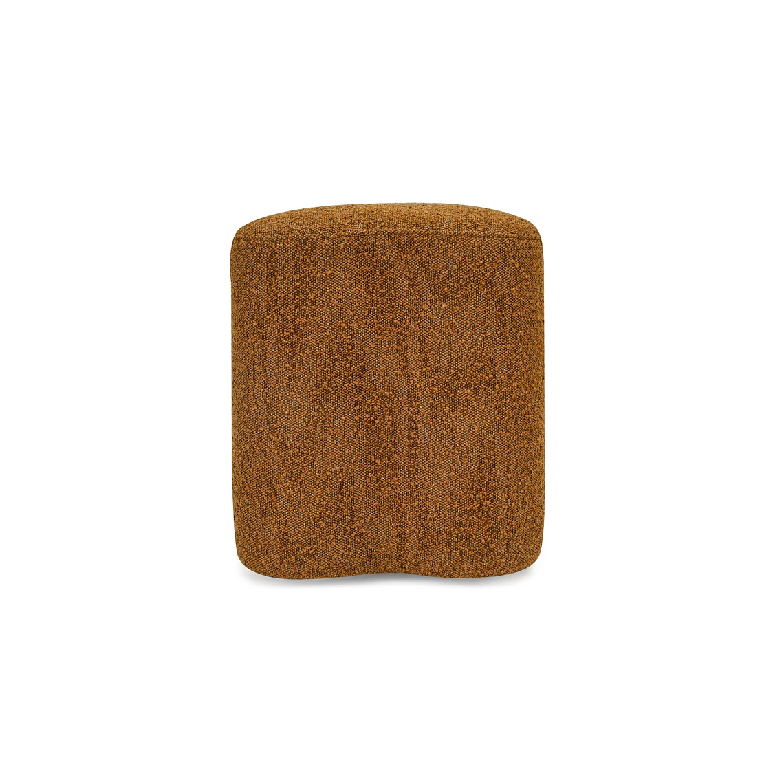 Puff Ipsy 45 cm bouclé marrón 3