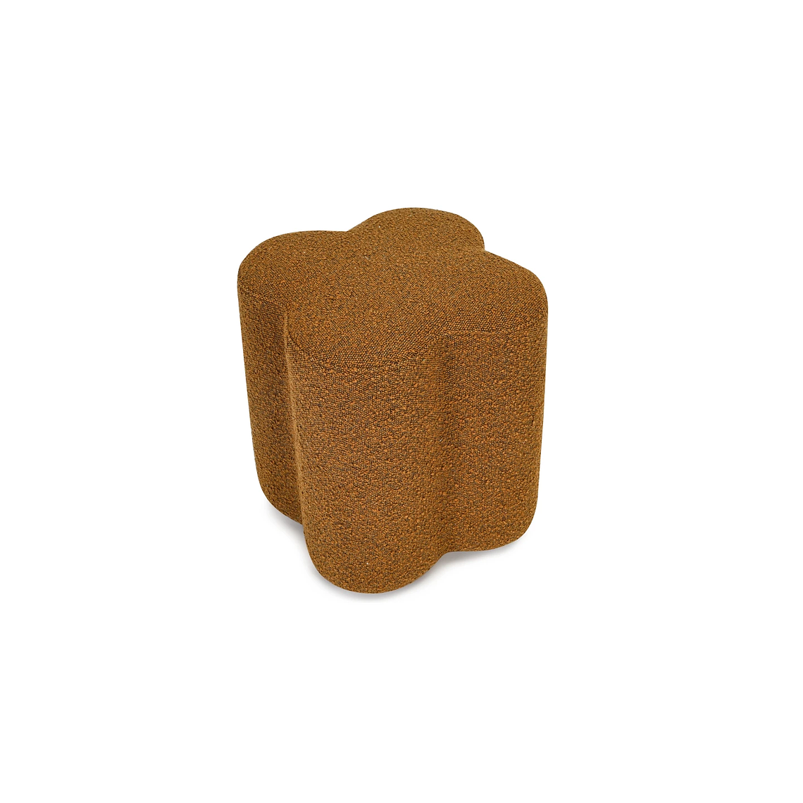 Puff Ipsy 45 cm bouclé marrón 6