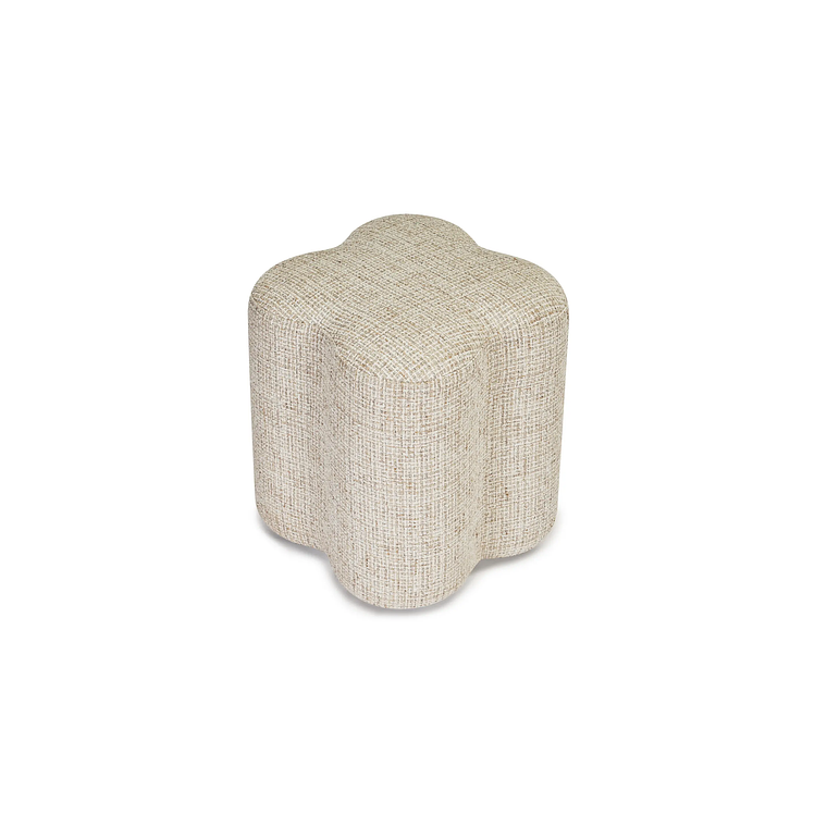 Puff Ipsy 45 cm tweed beige caramelo 1