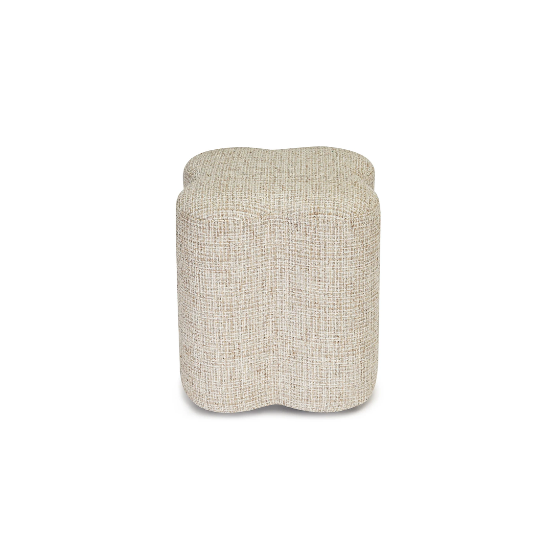 Puff Ipsy 45 cm tweed beige caramelo 2