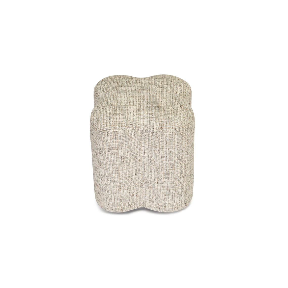 Puff Ipsy 45 cm tweed beige caramelo 3