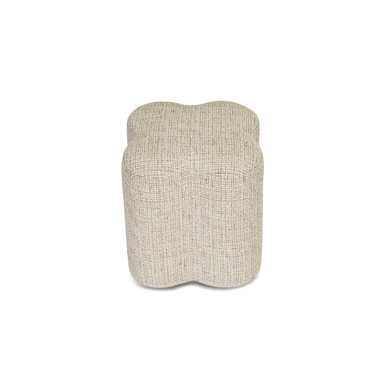 Puff Ipsy 45 cm tweed beige caramelo 3