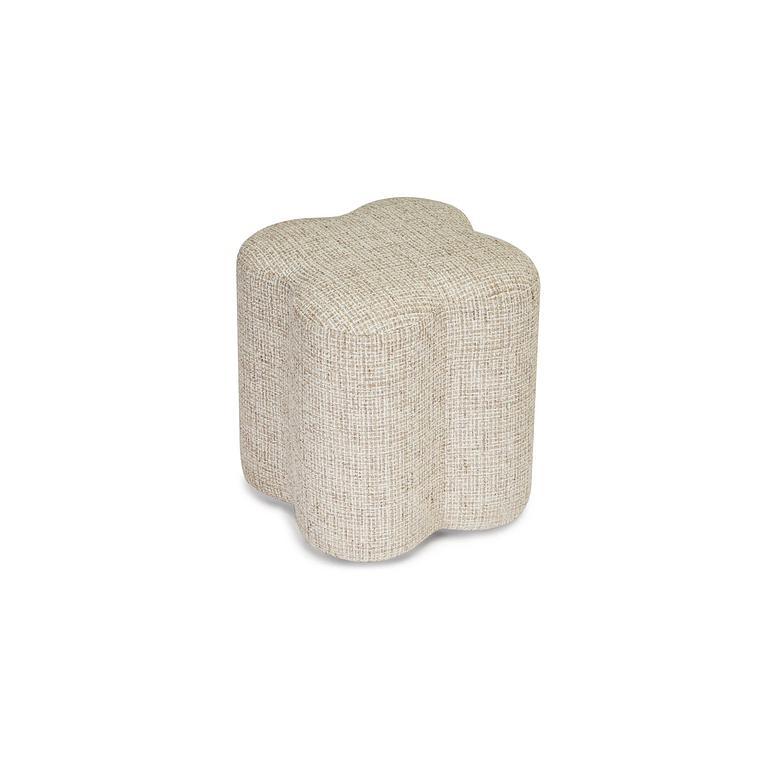 Puff Ipsy 45 cm tweed beige caramelo 5