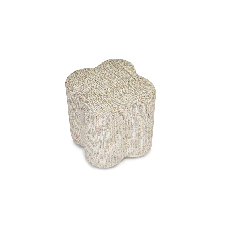 Puff Ipsy 45 cm tweed beige caramelo 6