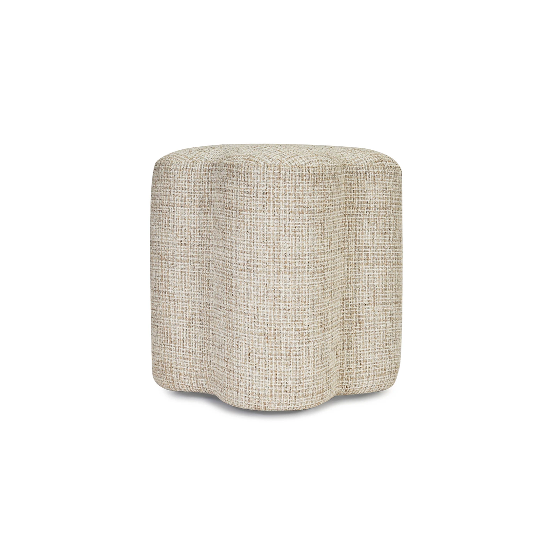 Puff Ipsy 45 cm tweed beige caramelo 7