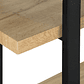 Estante de madera clara/negro 111 cm TIMBER - Miniatura 7