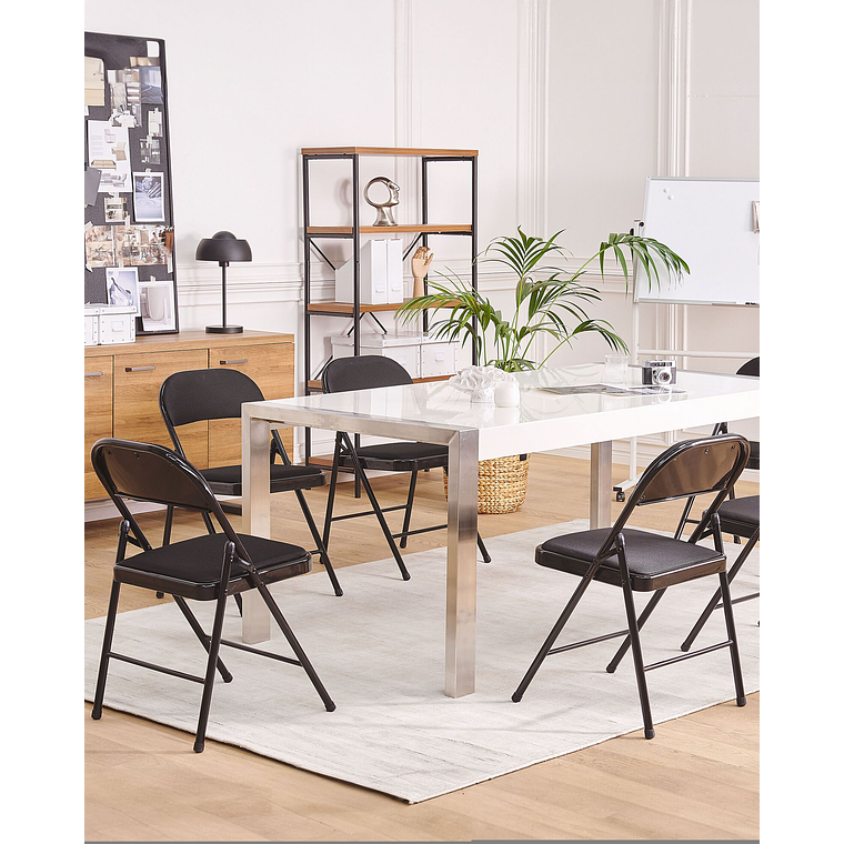 Estante madera oscura/negro 160 cm BRISBANE 7