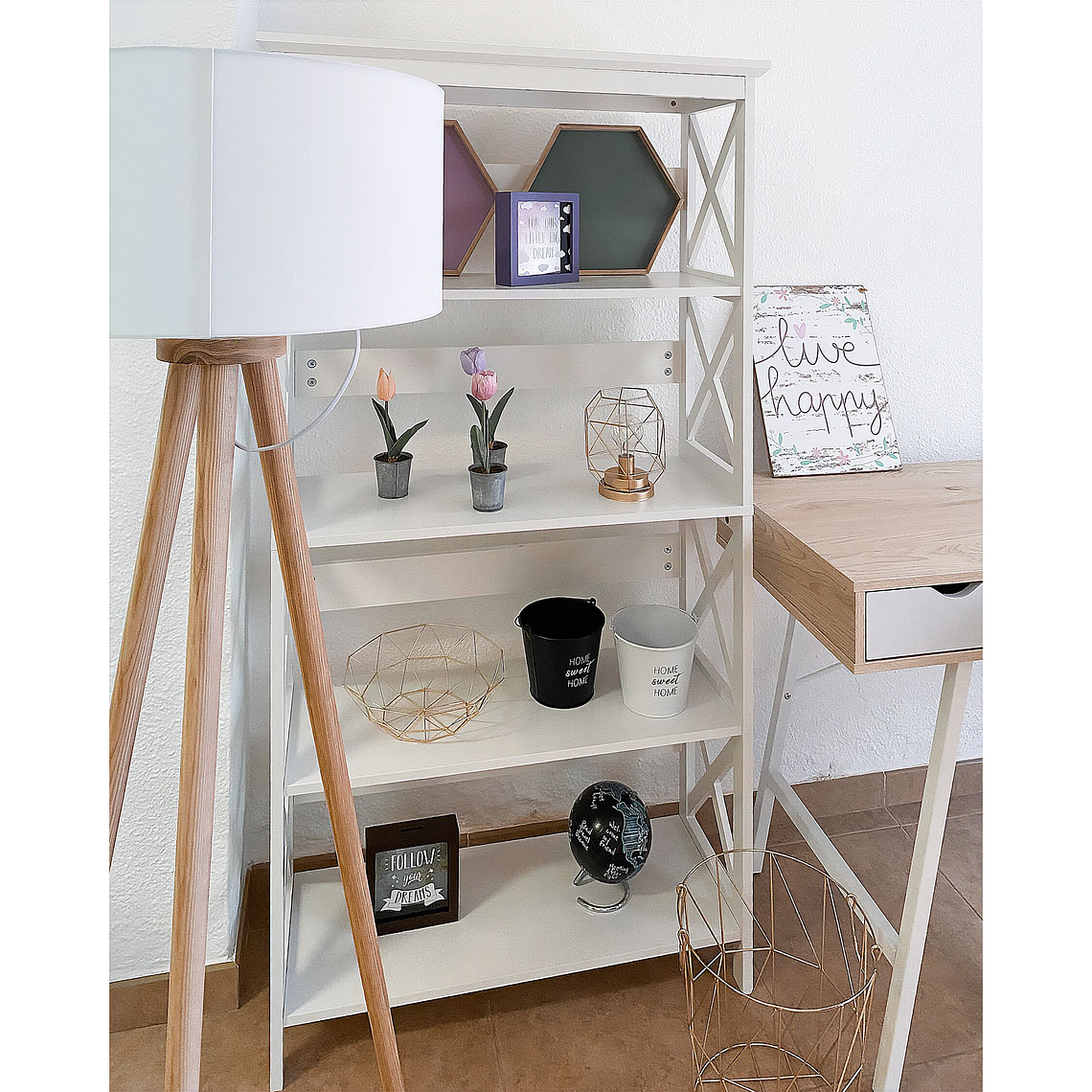 Estante blanco 152 cm FOSTER 5