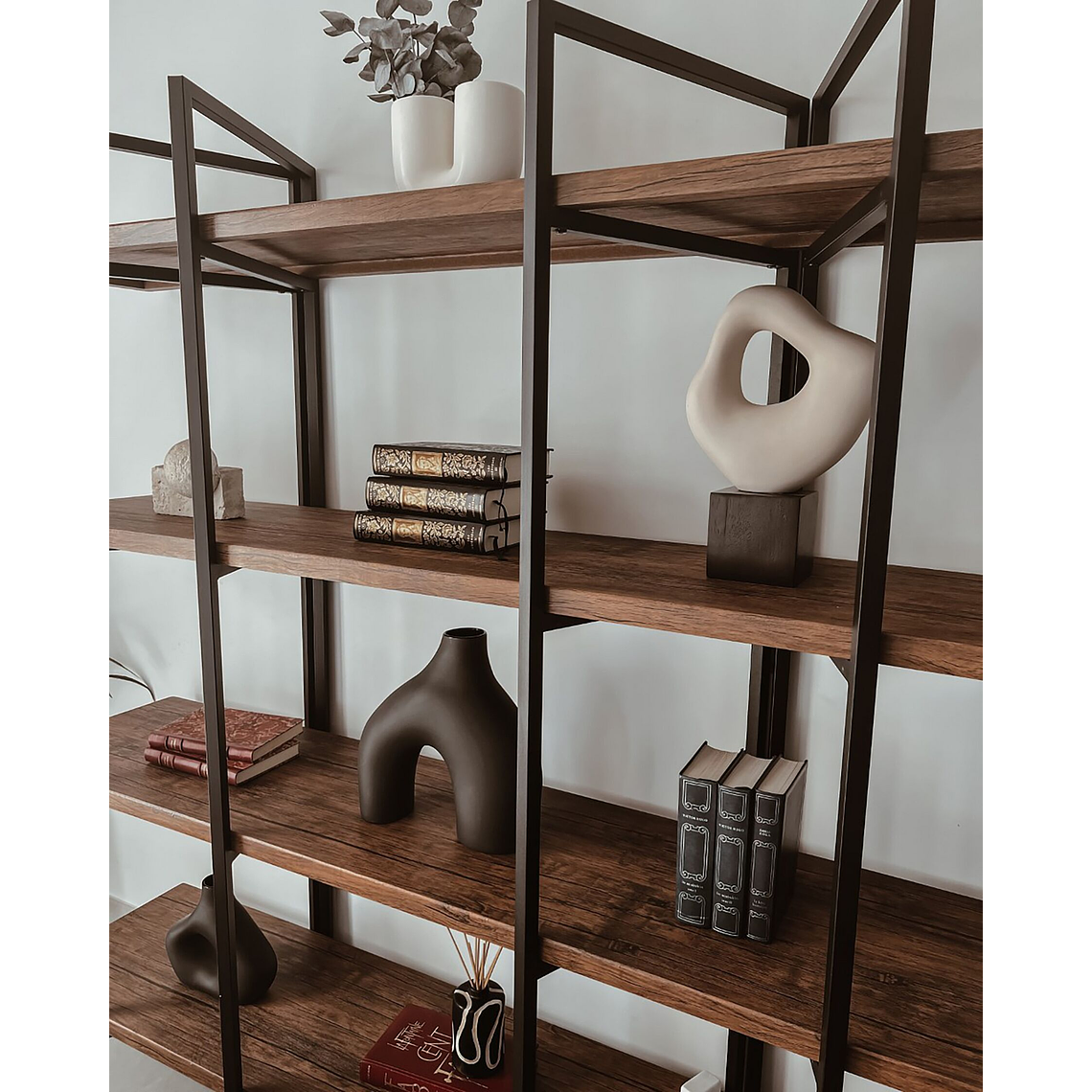 Estante madera oscura 165 cm COMPTON 3