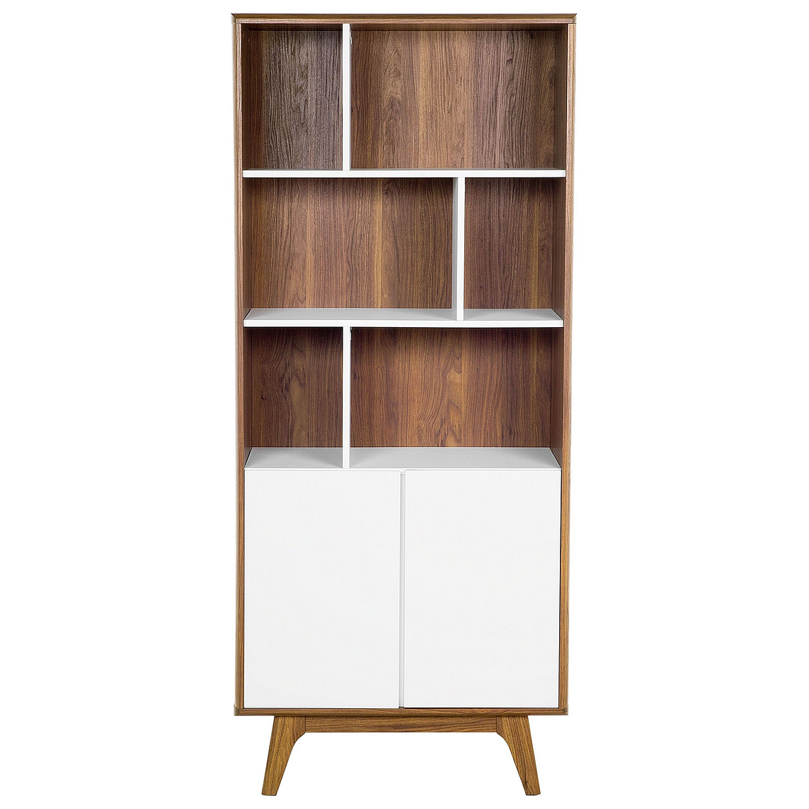 Estante madera oscura/blanco 182 cm COLUMBUS 5