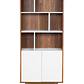 Estante madera oscura/blanco 182 cm COLUMBUS - Miniatura 5