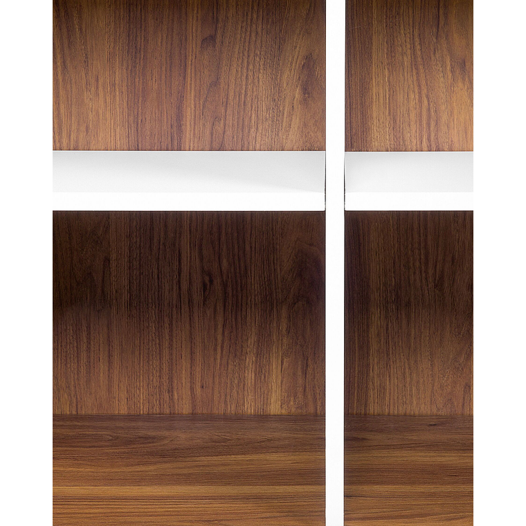 Estante madera oscura/blanco 182 cm COLUMBUS 12