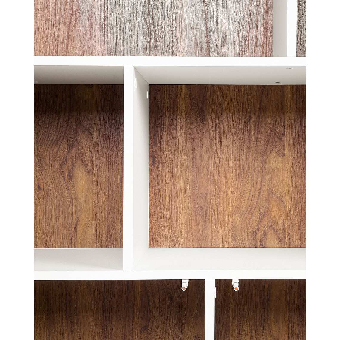 Estante madera oscura/blanco 182 cm COLUMBUS 14