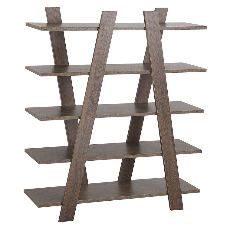 Estante con 5 baldas Madera oscura 116 cm ESCALANTE 6