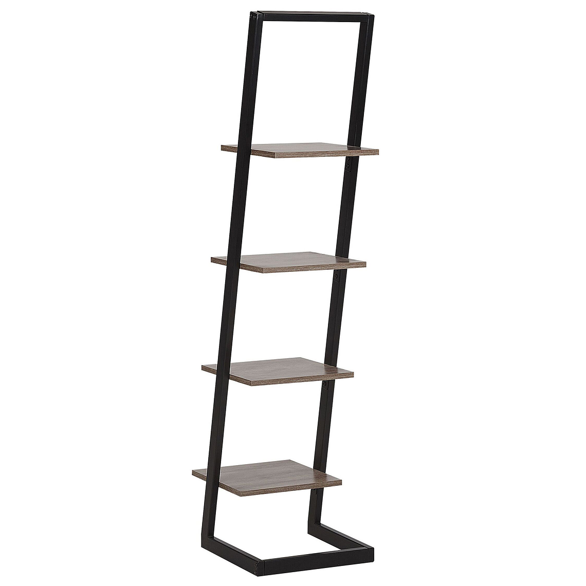 Estante negro/madera oscura 143 cm JOPLIN 3