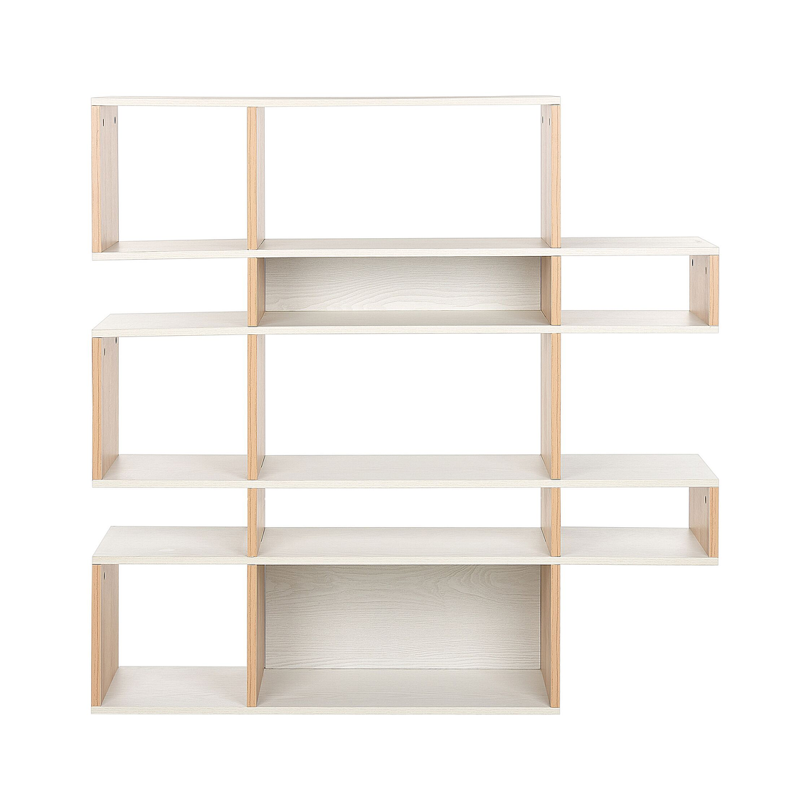 Estante madera clara/blanco 120 cm AMARILO 6