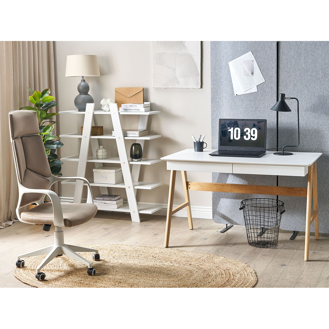 Estante con 5 baldas Madera oscura ESCALANTE 5