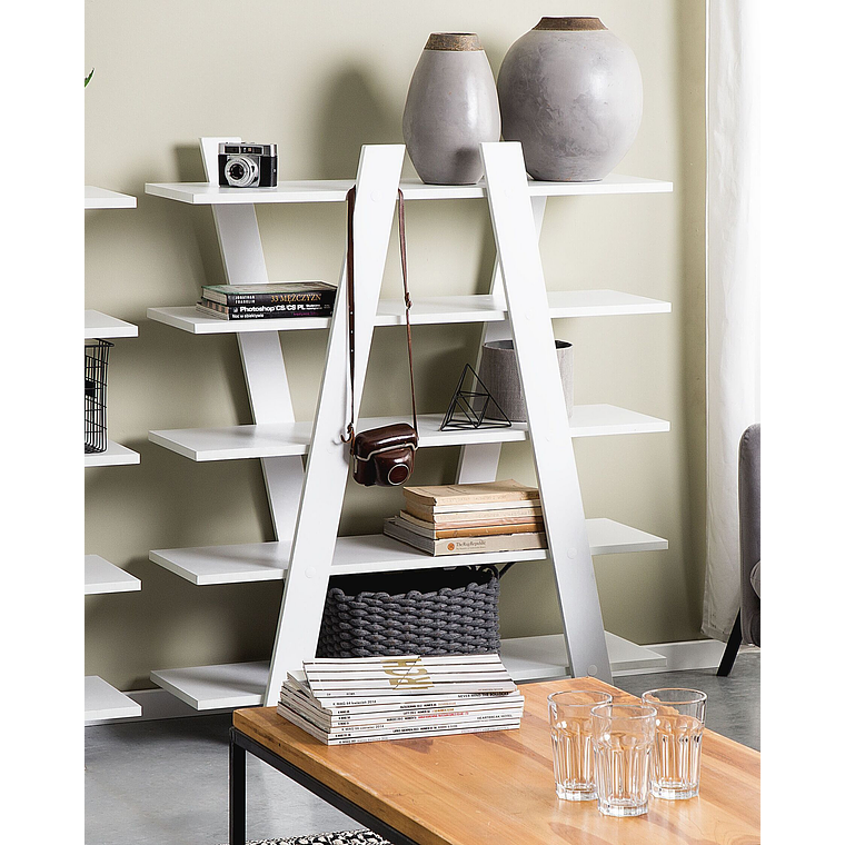 Estante con 5 baldas Madera oscura ESCALANTE 6