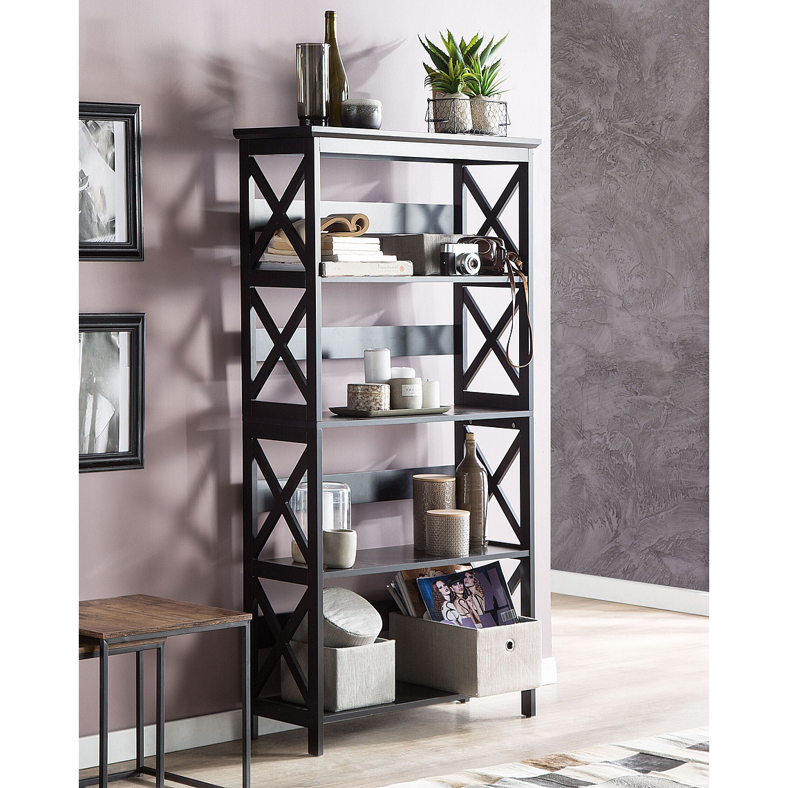 Estante negro 152 cm FOSTER 2