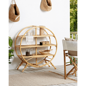 Estante de ratán natural/beige 109 cm TUVALU II