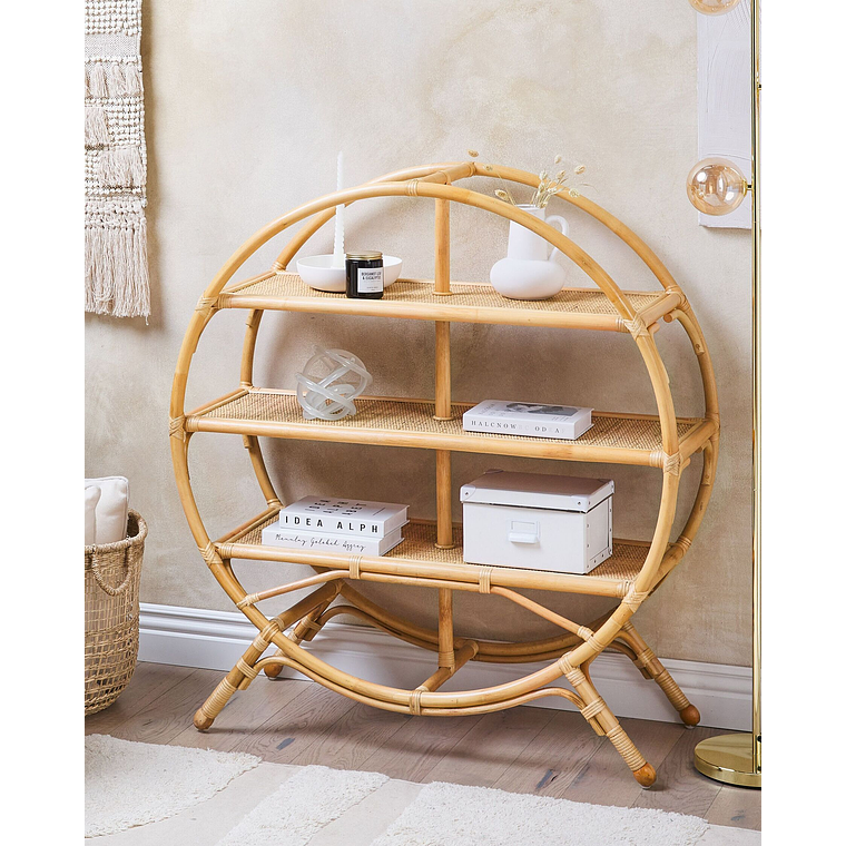 Estante de ratán natural/beige 109 cm TUVALU II 5