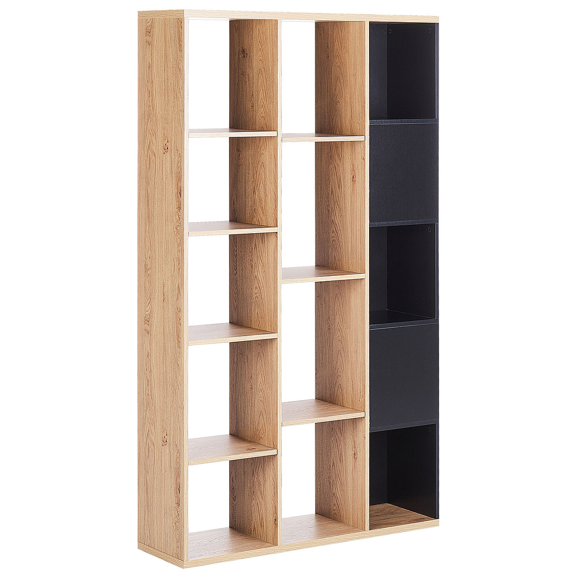 Estante de madera clara y negra BANGOR 1