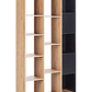 Estante de madera clara y negra BANGOR - Miniatura 1