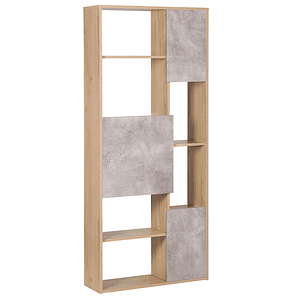 Estante madera clara/gris 175 cm GRADA