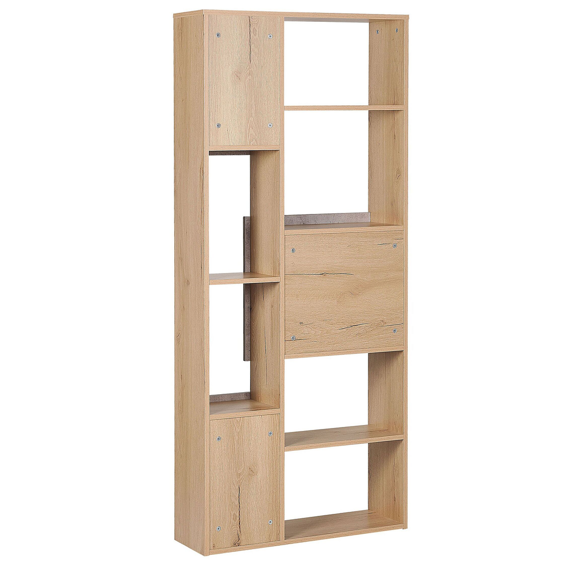 Estante madera clara/gris 175 cm GRADA 4