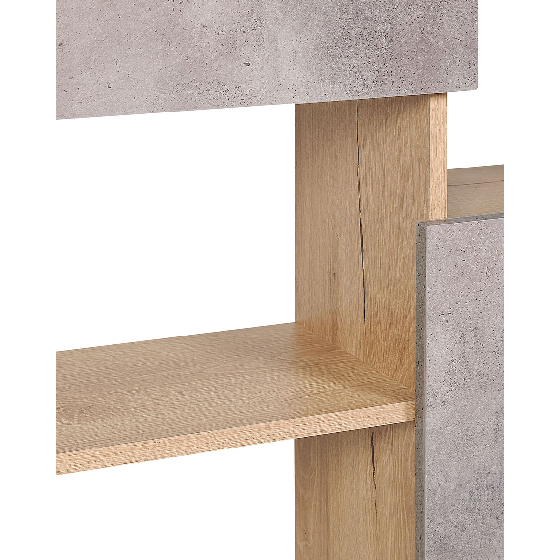 Estante madera clara/gris 175 cm GRADA 5