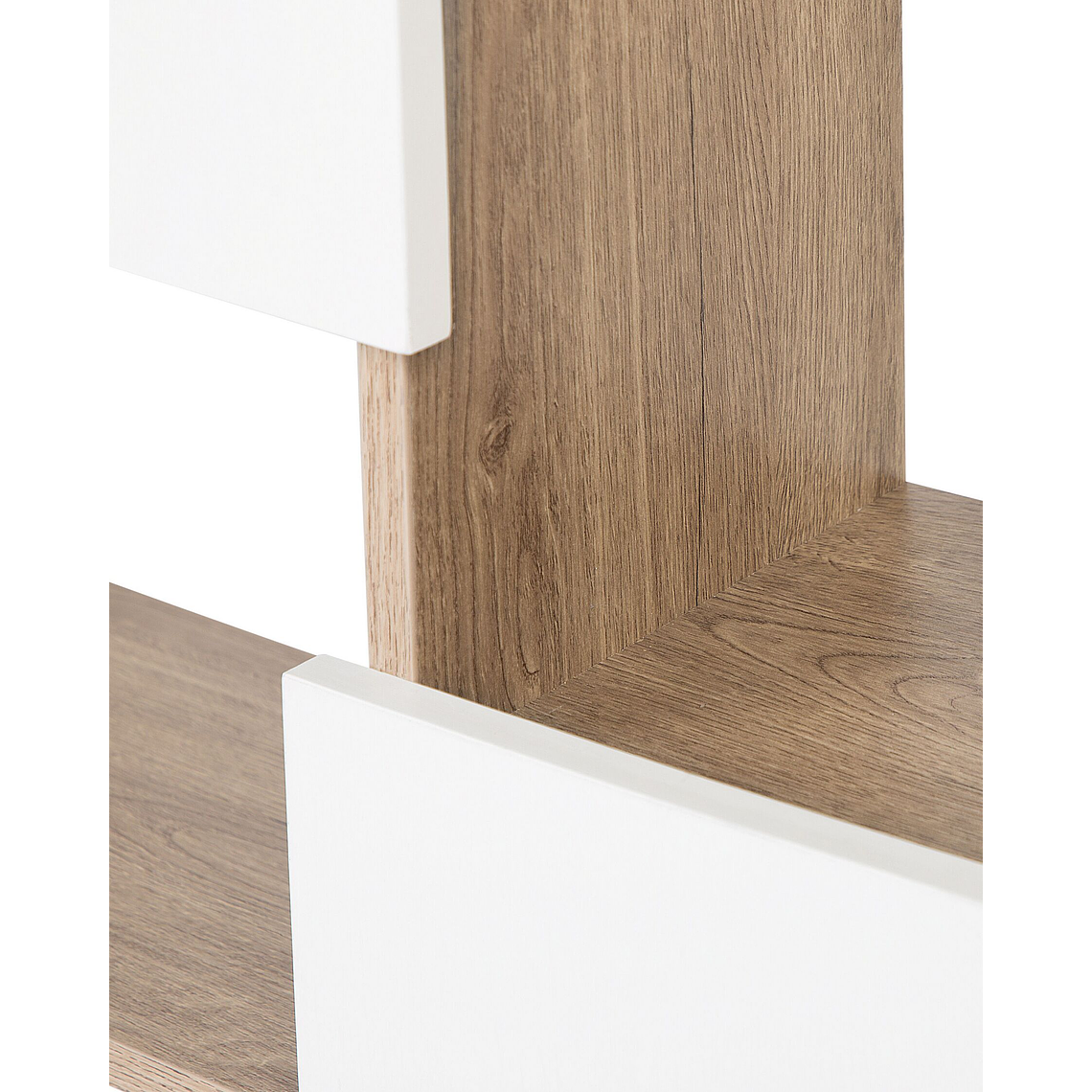 Estante madera oscura/blanco 175 cm GRADA 7