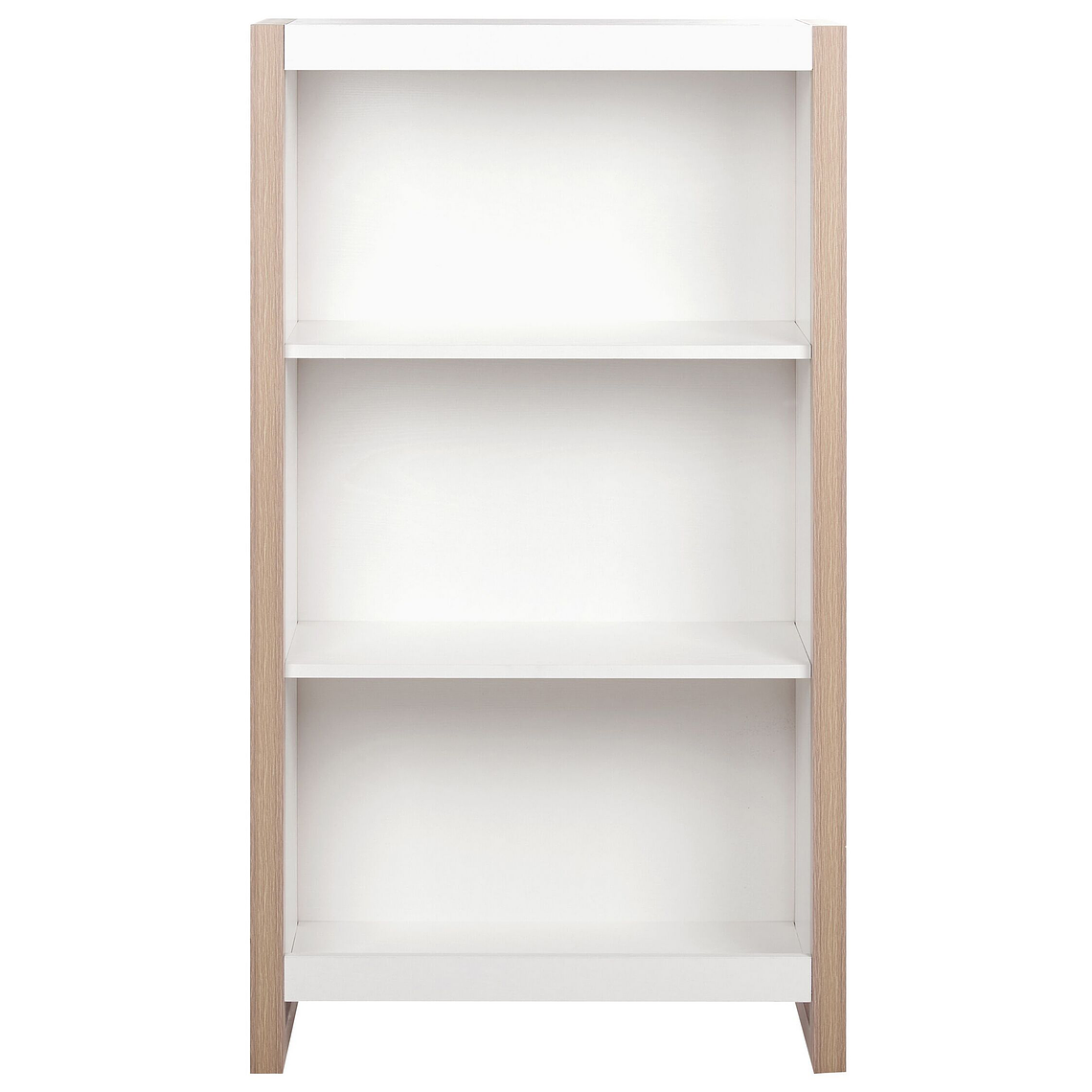 Estante de 3 niveles madera clara y blanco JOHNSON 5