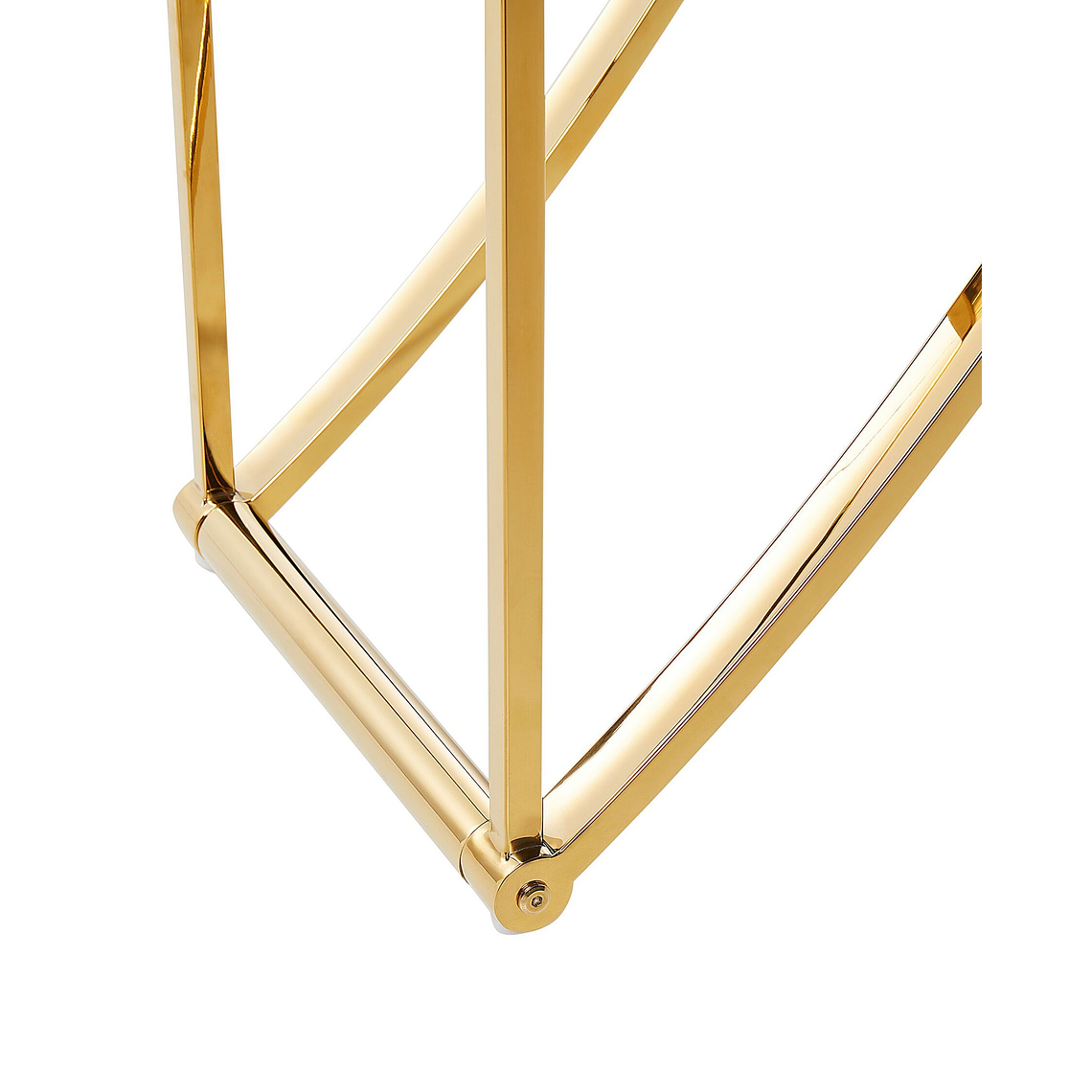 Estante con 4 estantes de metal dorado HOLLOW 6