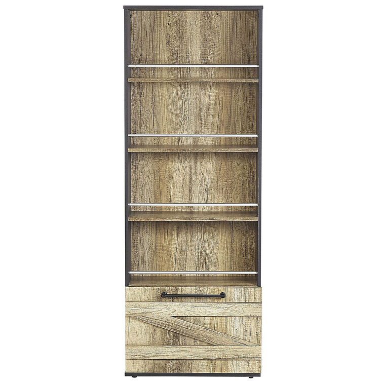 Estante madera clara/negro 163 cm SALTER 5