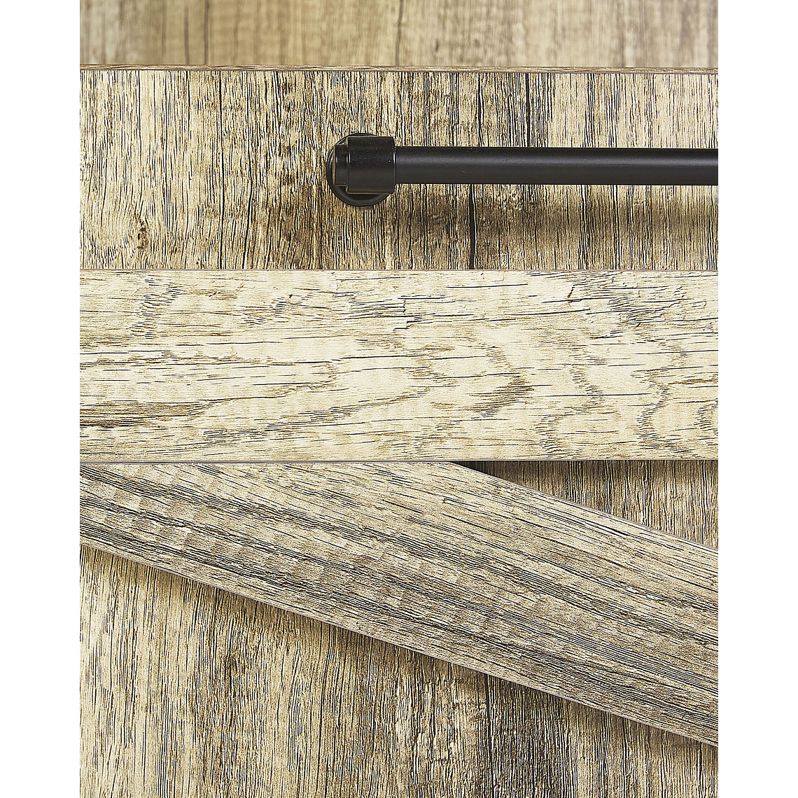 Estante madera clara/negro 163 cm SALTER 8