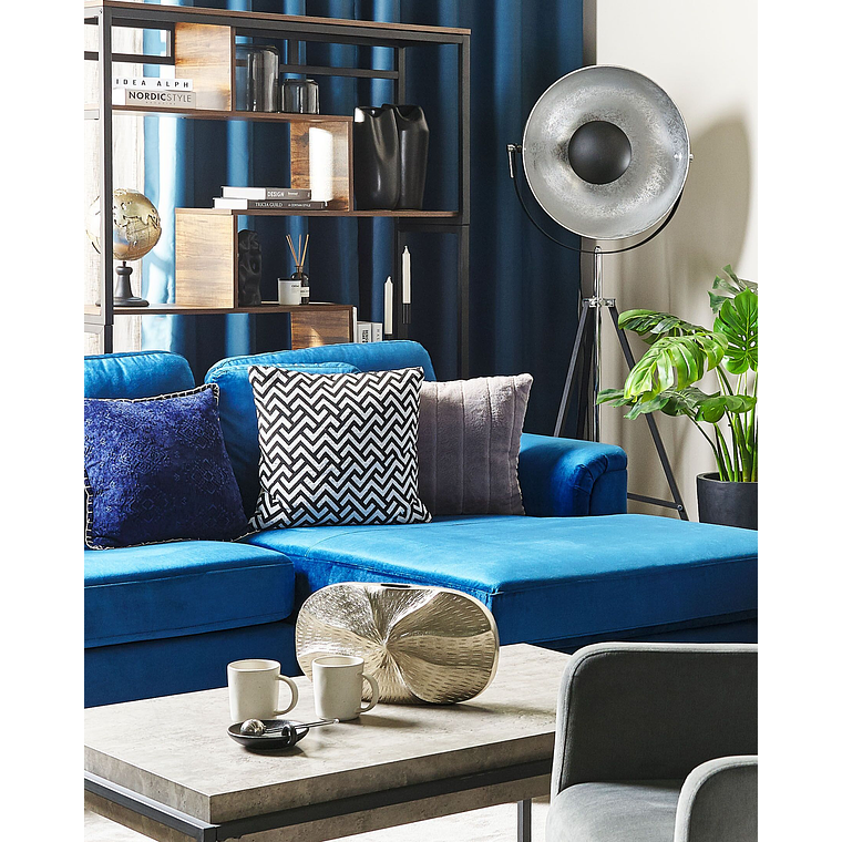 Estante 6 baldas de madera oscura DAVEN 3