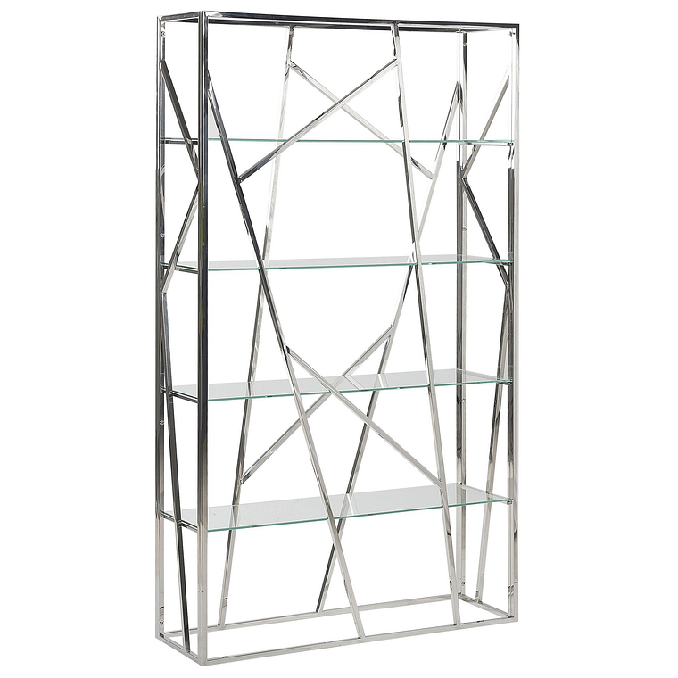 Estante de metal plateado 175 cm HOXIE 1