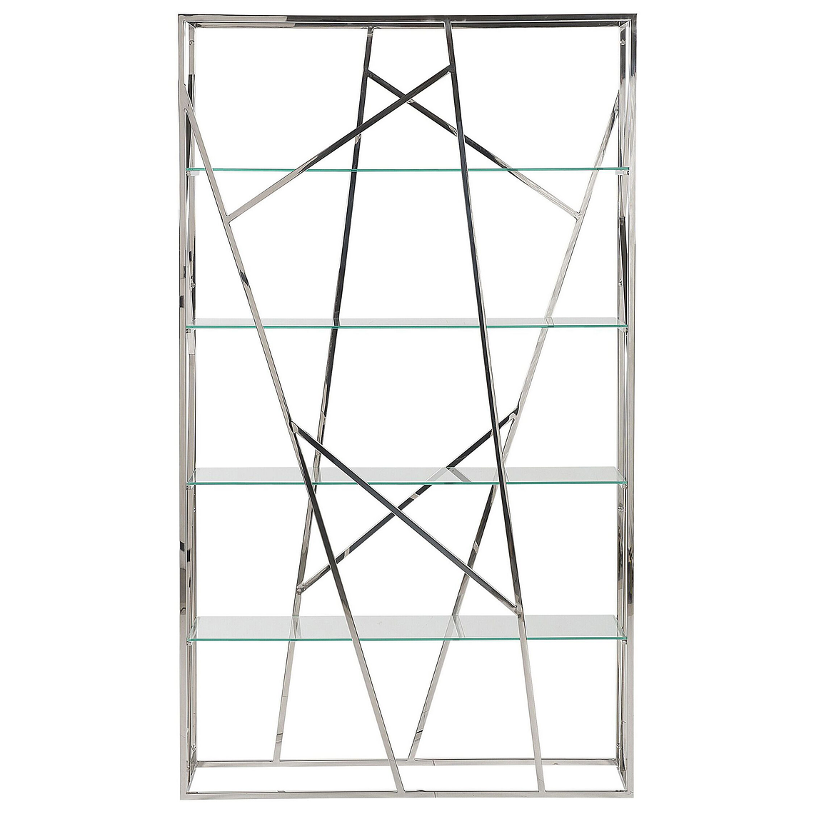 Estante de metal plateado 175 cm HOXIE 6